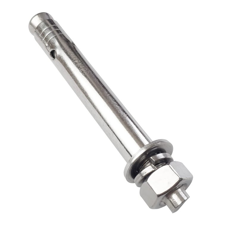 JENSWILL 10 Pack M12x120mm Expansion Bolts Anchor Bolt 304 Stainless Steel External Hex Expansion Screw Bolt Sleeve Anchor Fastener Wall Concrete - Image 3